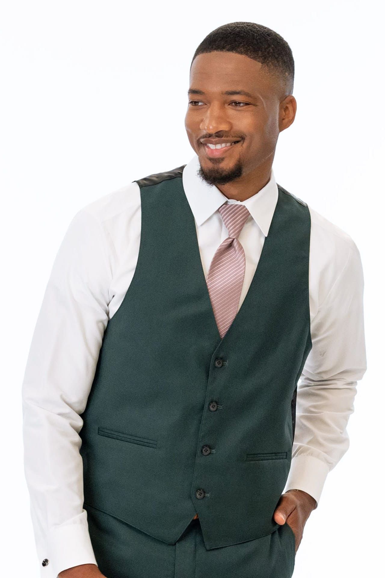 dark green dress vest Emerald Green Vest