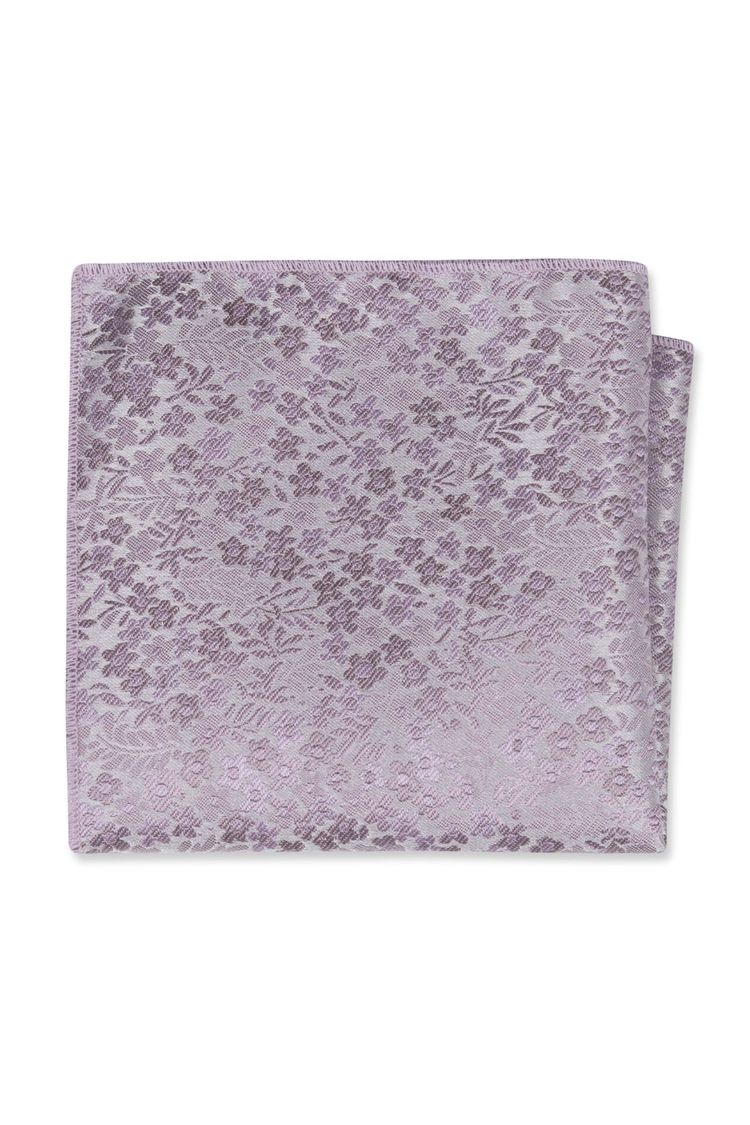 Dusty Lavender Floral Pocket Square