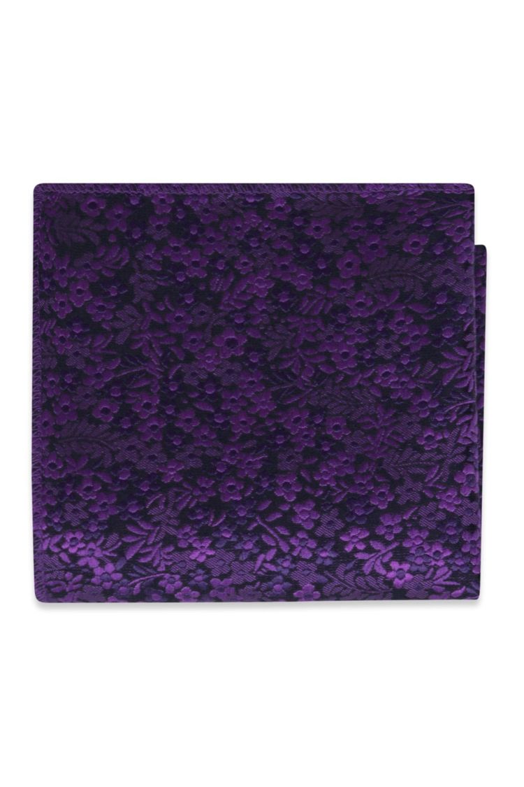 Viola Floral Pocket Square