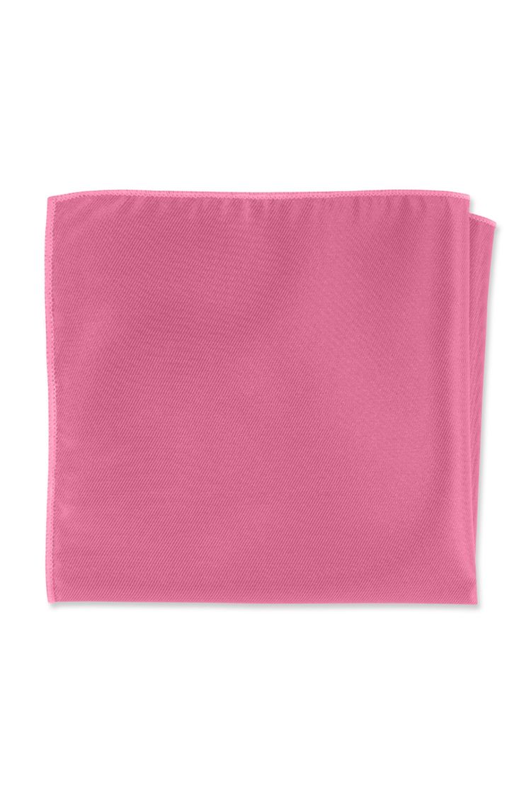 Herringbone Bright Fuchsia Pocket Square