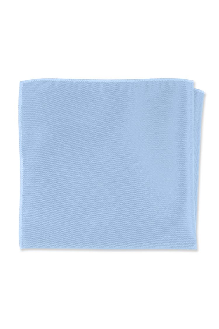 Herringbone Lite Blue Pocket Square