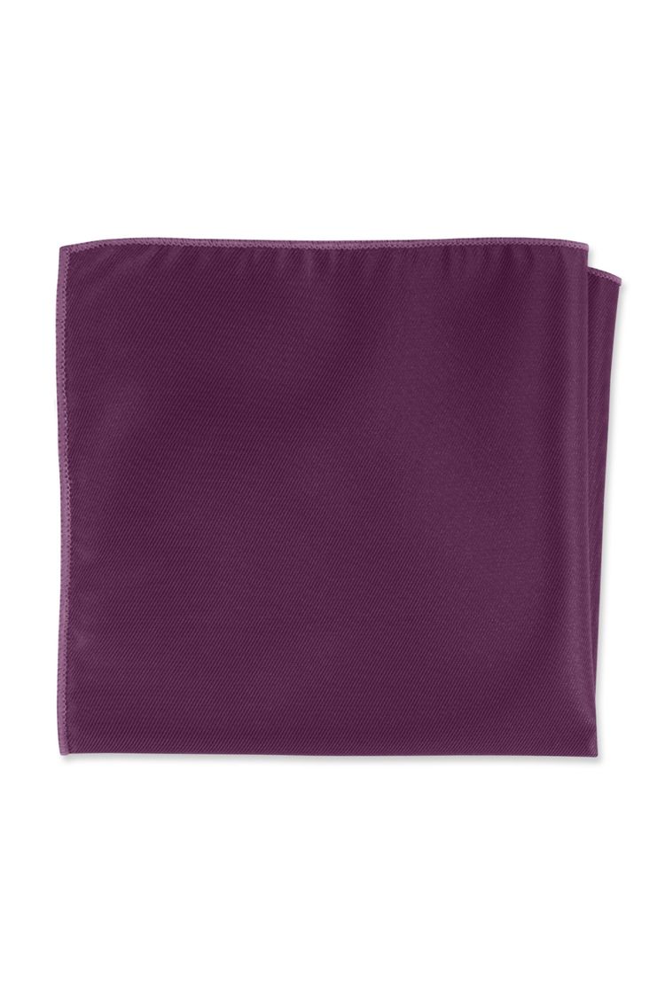 Herringbone Persian Plum Pocket Square