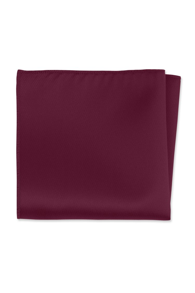 Herringbone Sangria Pocket Square