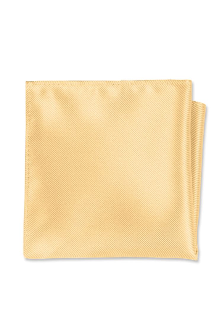 Gold Solid Pocket Square