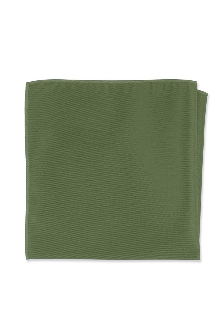 Olive Solid Pocket Square