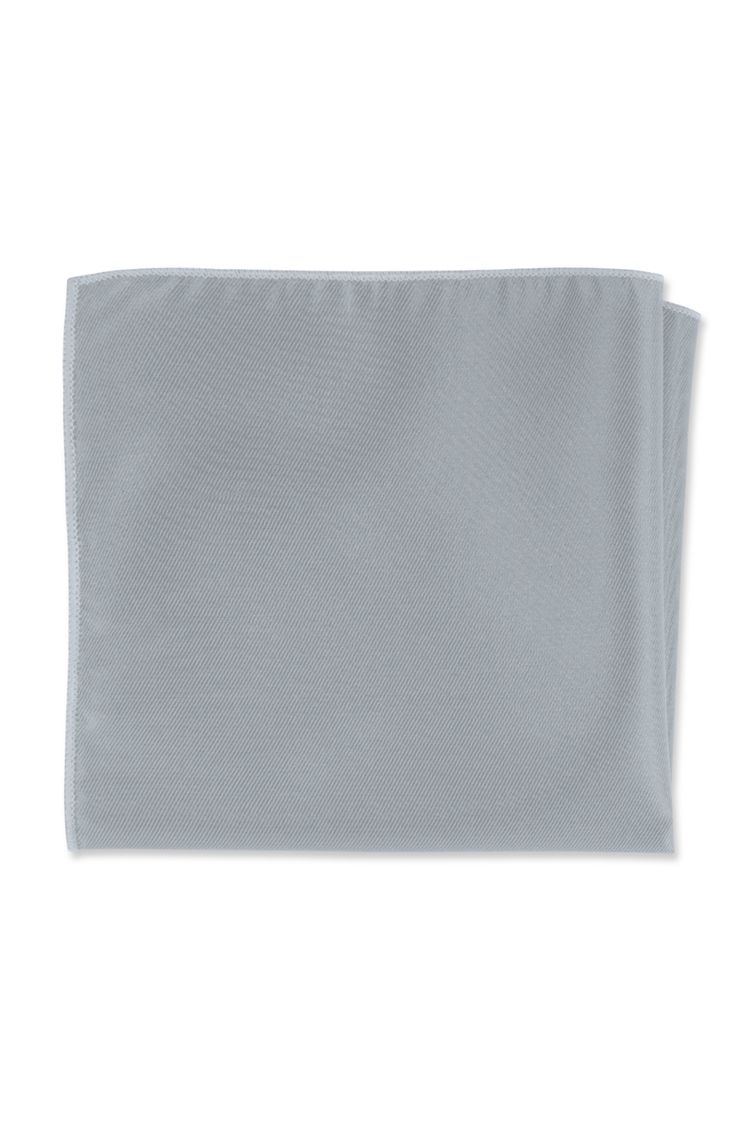 Expressions Silver Pocket Square