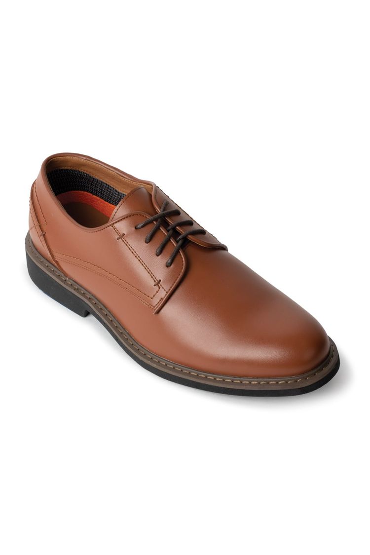 Chestnut Oxford Plain Toe Shoe