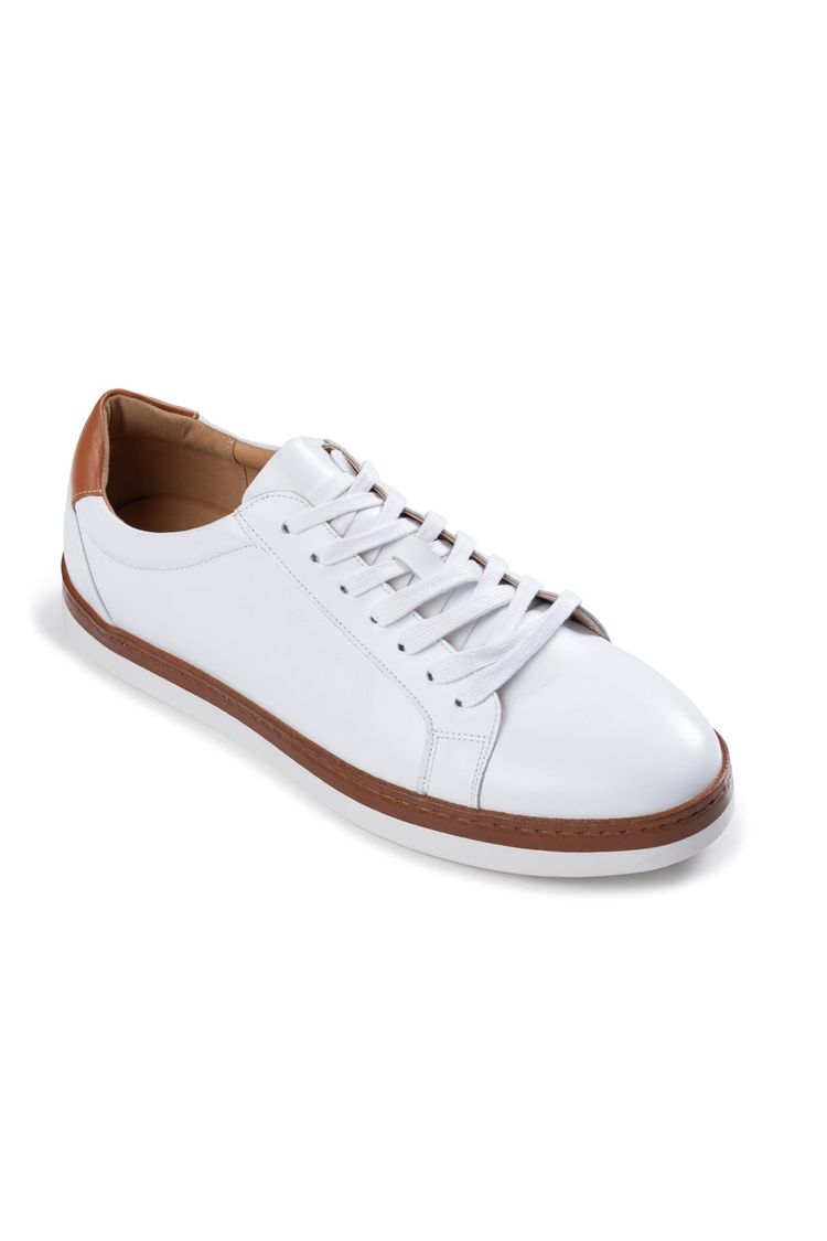 White Porter Leather Dress Sneaker