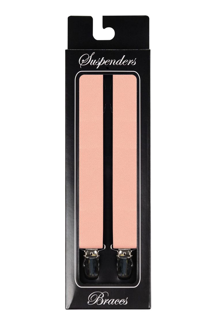 Blush Clip-On Suspenders