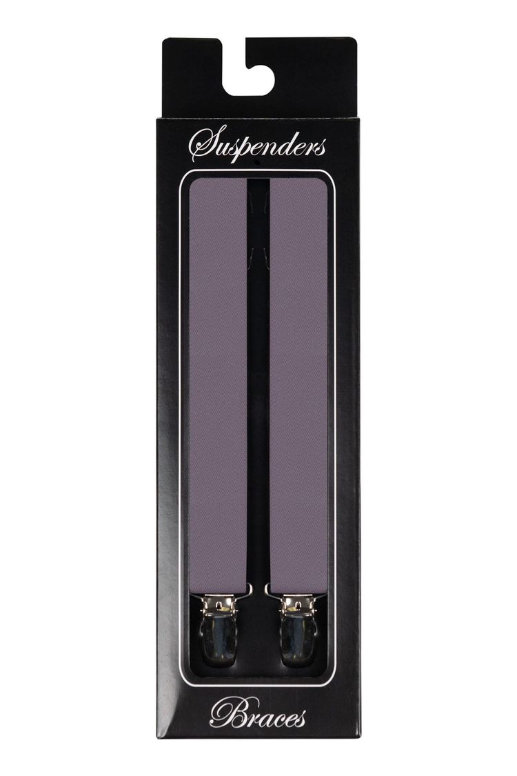 Lavendar Clip-On Suspenders