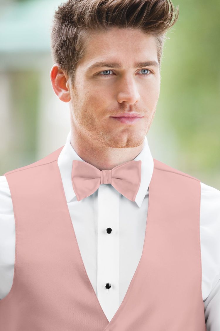 Guy wearing the Expressions Ballet Bow Tie with matching vest