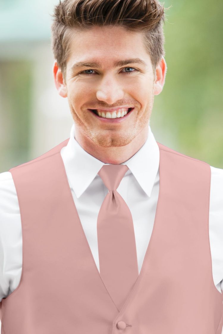 Guy wearing a Expressions Ballet Windsor Tie with a matching vest
